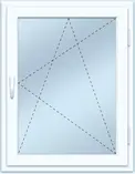 Одностворчатое окно ПВХ